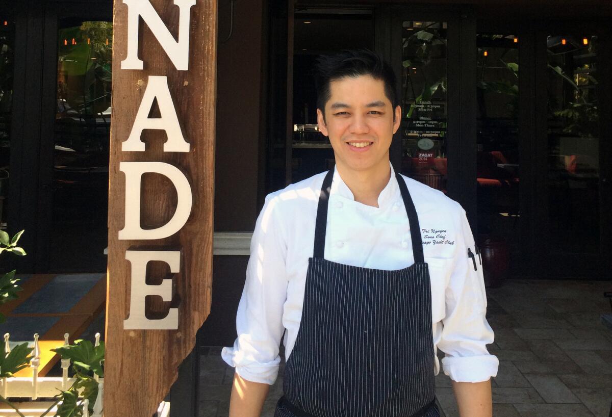 Tri Nguyen is the new chef at Tapenade on Sawtelle Boulevard.