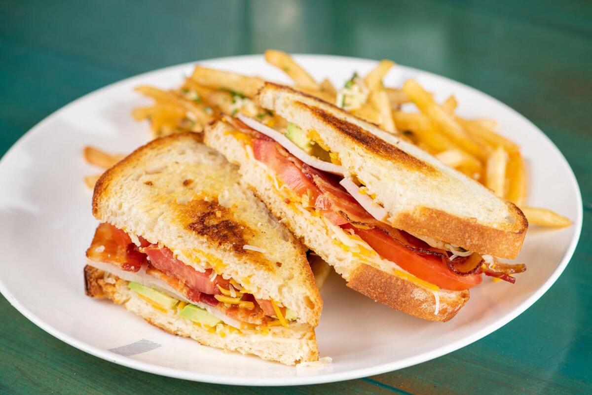 Grilled turkey sandwich at Fig Tree Cafe.
