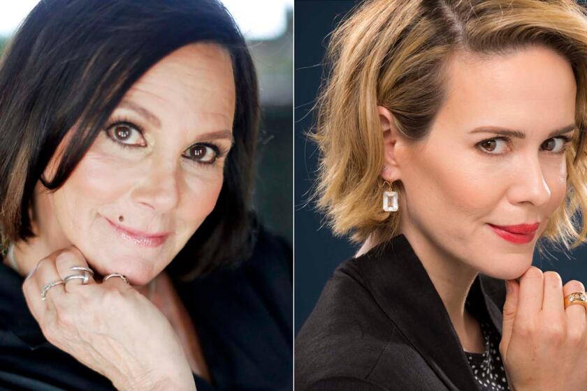 Marcia Clark, left, is Emmys-bound with Sarah Paulson.