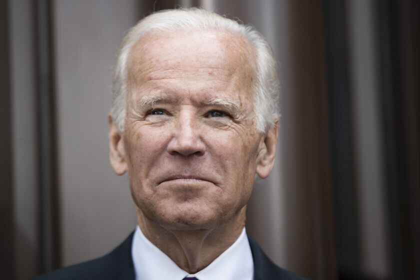 FILE- In this April 19, 2017, file photo, former Vice President Joe Biden attends the opening ceremony for Museum of the American Revolution in Philadelphia. Biden insists he is not making another presidential bid in 2020, despite giving a rousing speech to New Hampshire Democrats about restoring dignity to politics and winning back working class voters on Sunday, April 30, in Manchester, N.H. (AP Photo/Matt Rourke, File)