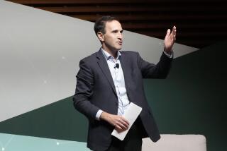 Jonathan Levin, Dean of the Stanford Graduate School of Business, speaks at the Business, Government and Society Forum at Stanford University in Stanford, Calif., Wednesday, April 3, 2024. (AP Photo/Jeff Chiu)