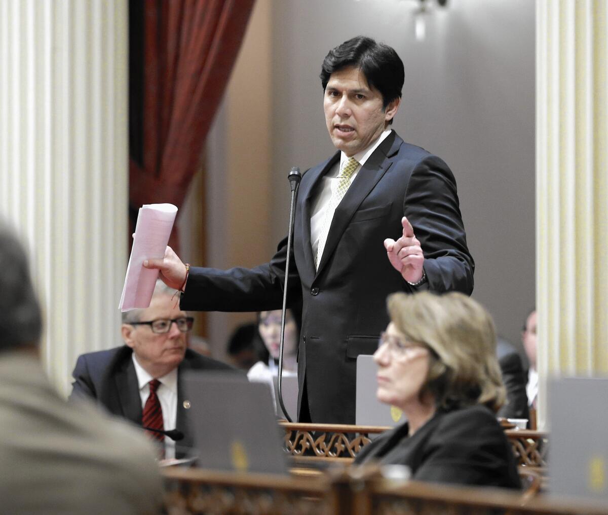 State Senate leader Kevin de León helped expand California’s film and TV tax credit program.