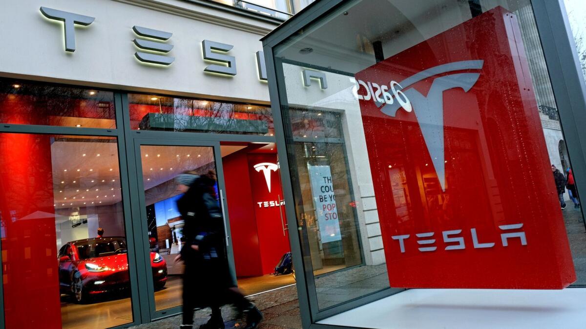Tesla dealership in Germany