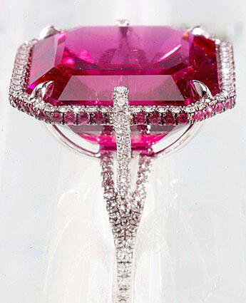 Martin Katz pink tourmaline ring, $34,000.