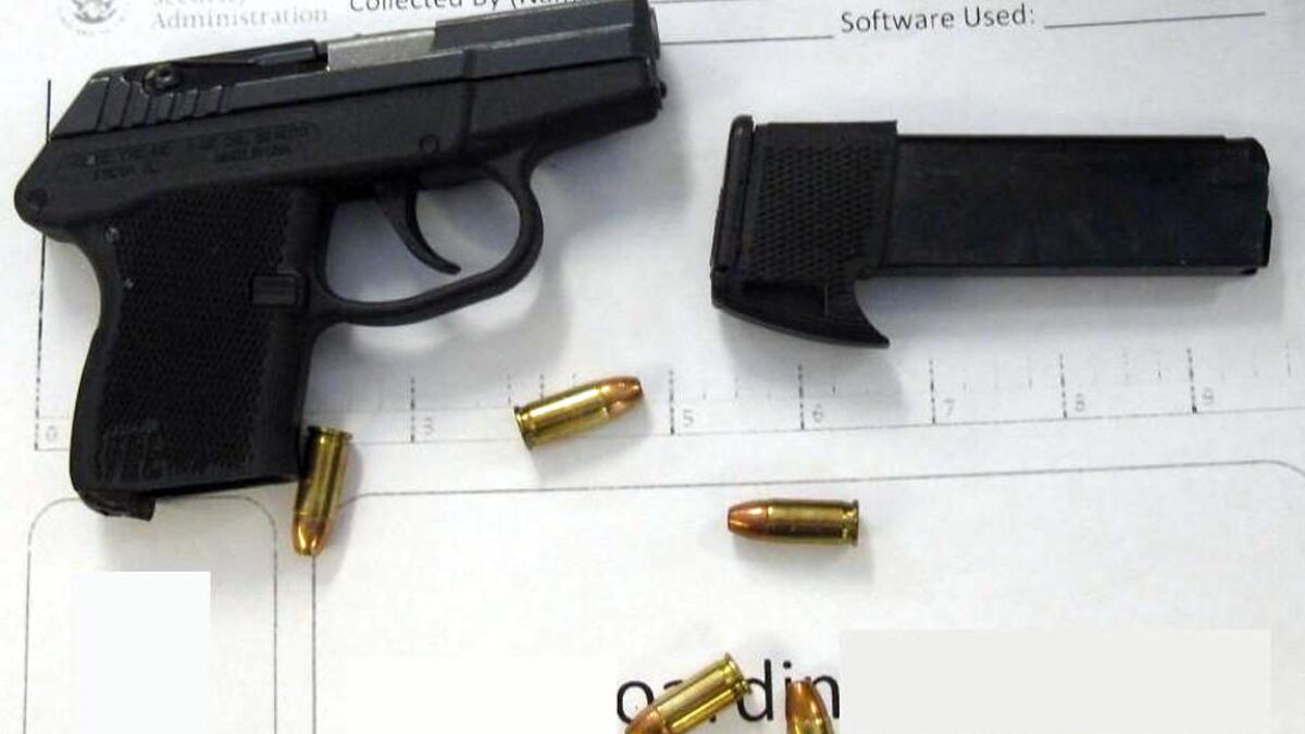 A loaded .32 caliber Kel-Tec pistol was found in the carry-on bag of a passenger at Spokane International Airport in Washington state.