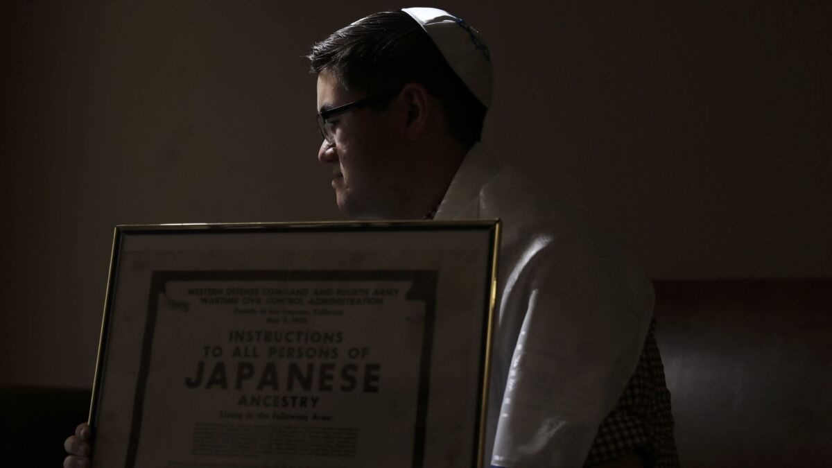 USC student Matthew Weisbly has Jewish and Japanese relatives who experienced the Holocaust and internment.