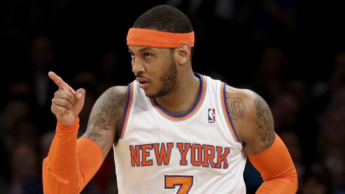 The New York Knicks could offer free-agent forward Carmelo Anthony a five-year contract worth up to $129.1 million.