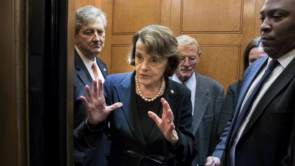 Sen. Dianne Feinstein (D-Calif.), who had appeared ready to side with privacy advocates to scale back a warrantless surveillance program under the Foreign Intelligence Surveillance Act, instead cast a crucial vote to leave the program largely unchanged.
