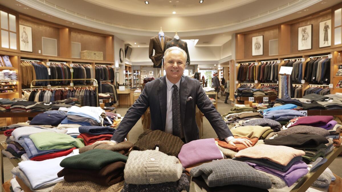 John Carroll is president of Carroll & Co., the 70-year-old clothing store in Beverly Hills started by his father, Richard.