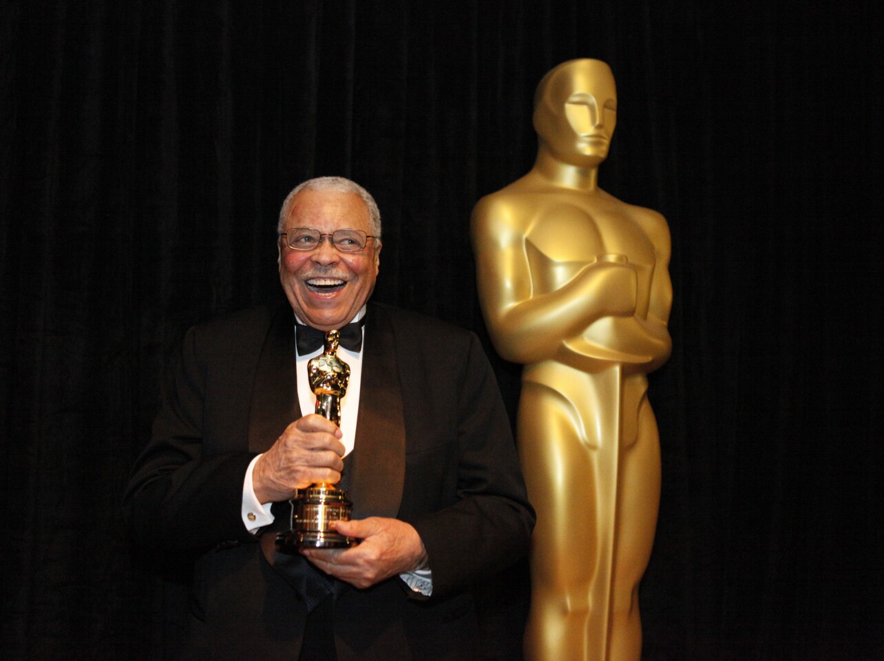 The Tony and Emmy Award-winning actor and the voice of "Star Wars'" Darth Vader earned a lead actor nomination reprising his Broadway triumph in 1970's "The Great White Hope" as a black boxer who keeps winning over white opponents in the years prior to World War I. Three years ago, he earned an honorary Academy Award for "his legacy of consistent excellence and uncommon versatility."