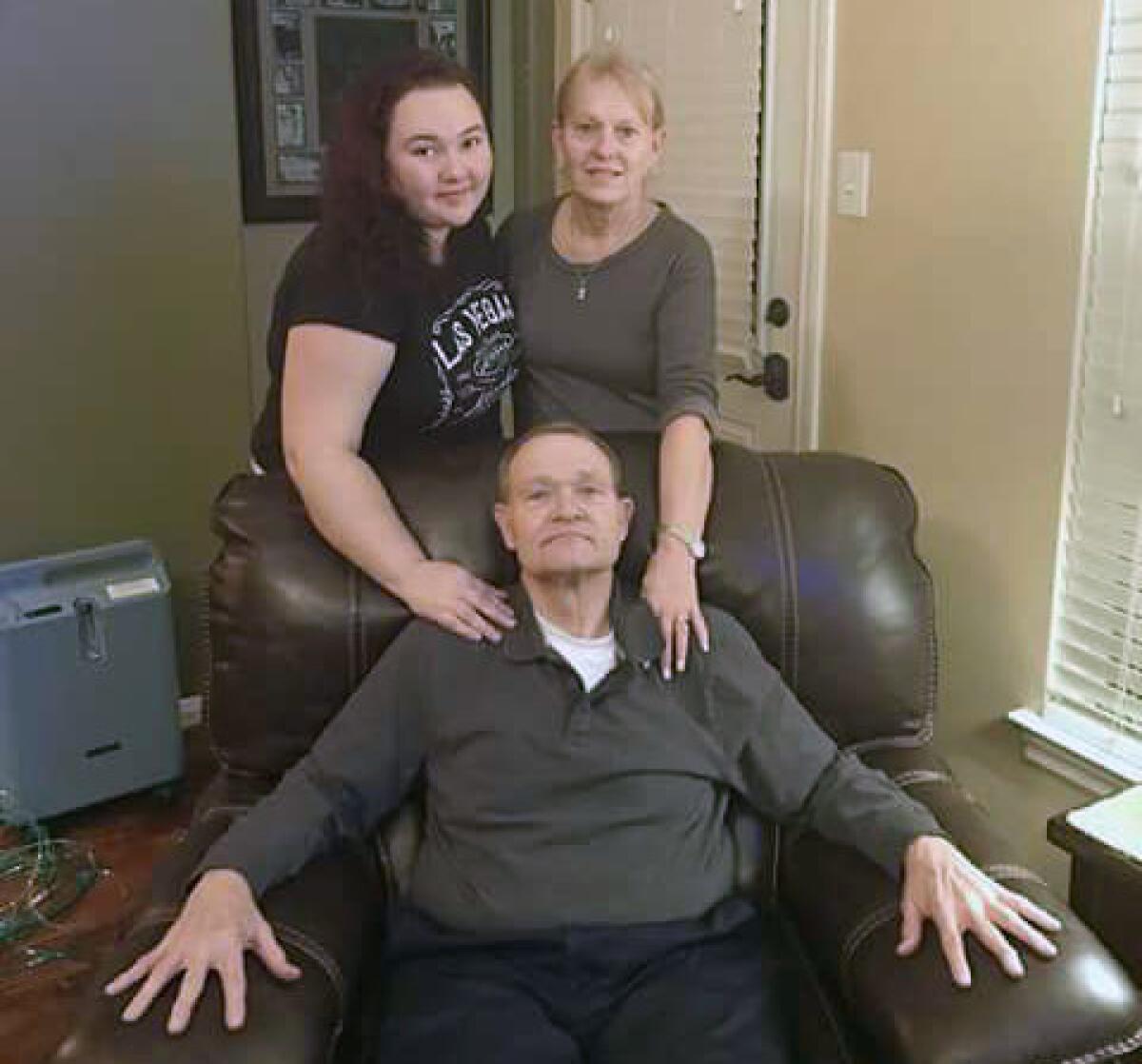 Cynthia Tisdale, top right, with her husband, William Recie Tisdale, and niece Leia Olinde.