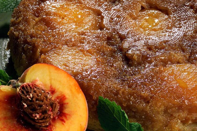 Recipe: Peach upside-down cake
