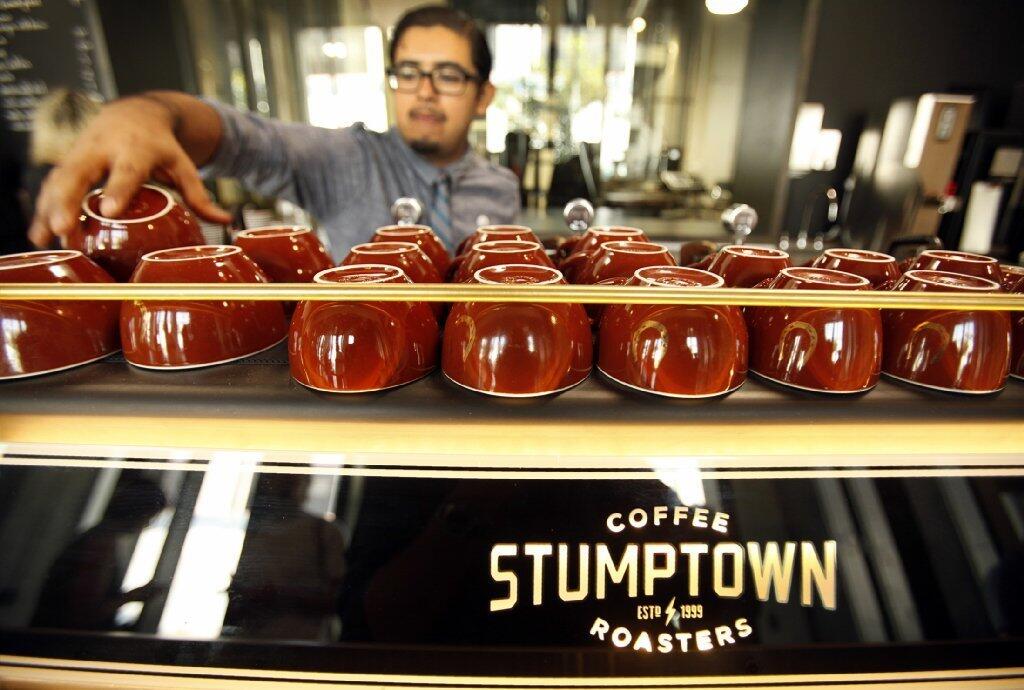 Stumptown Coffee opened in downtown's Arts District.