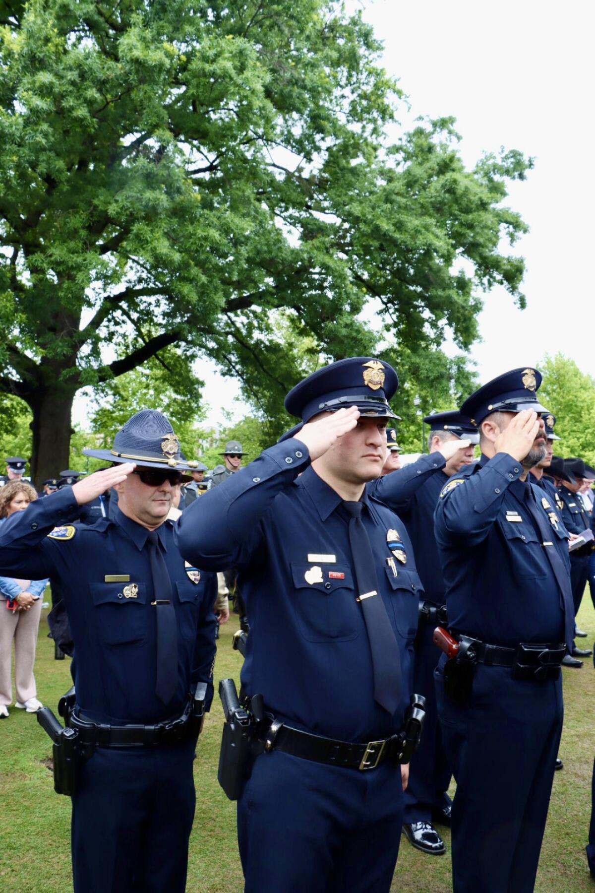 officers salute