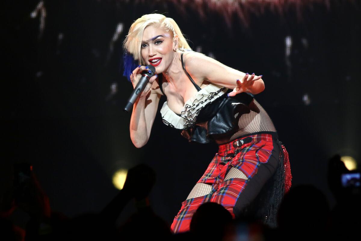 Gwen Stefani, shown performing in New York on Oct. 17, 2015, dishes about her new track's personal connection on "Today."