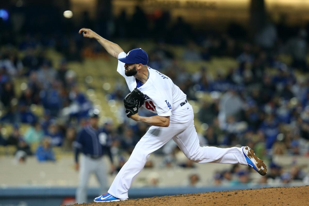 Chris Hatcher has been roughed up so far this season.