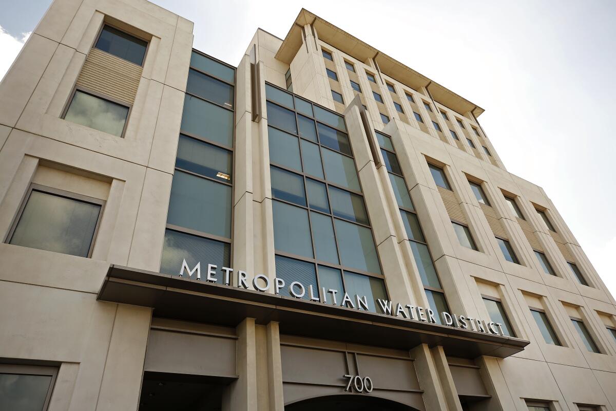Metropolitan Water District of Southern California headquarters in downtown L.A.