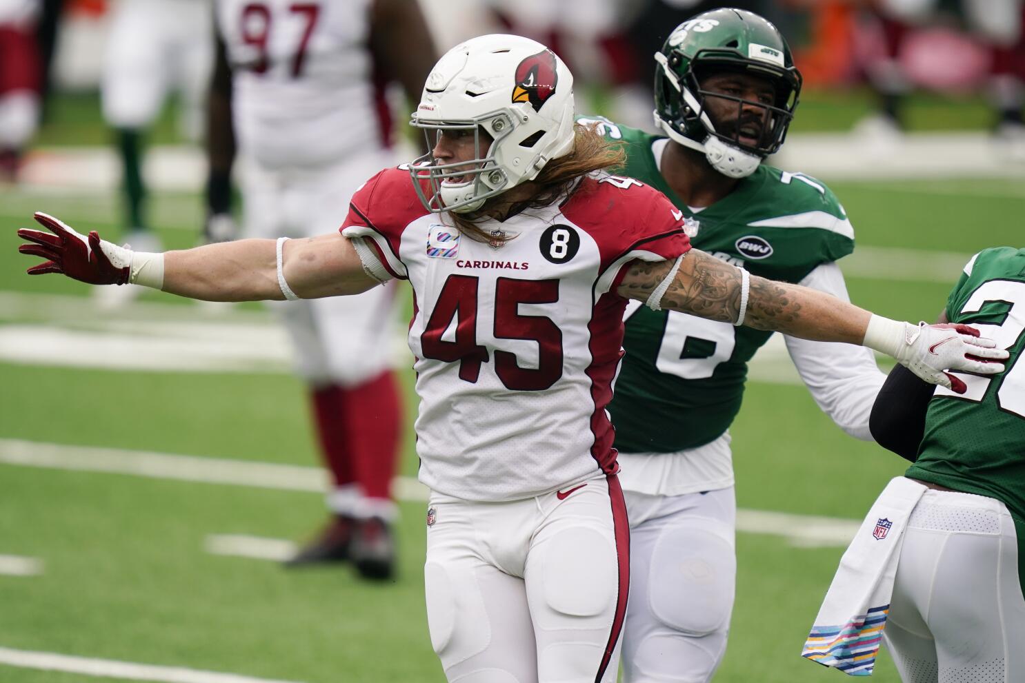 Dancing Dennis: Unknown Cardinals LB relishes two-sack game - The