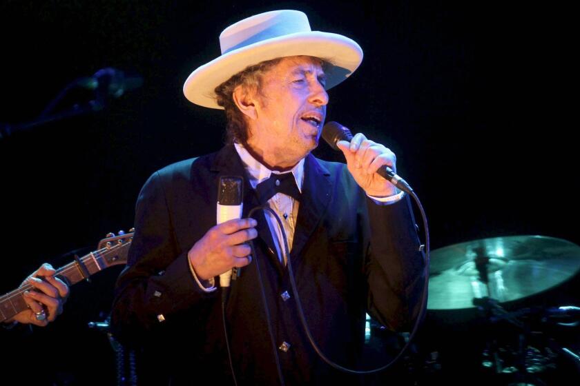 Bob Dylan performing at the Benicassim International Music Festival in Spain in 2012. The songwriter has won the Nobel Prize for literature.