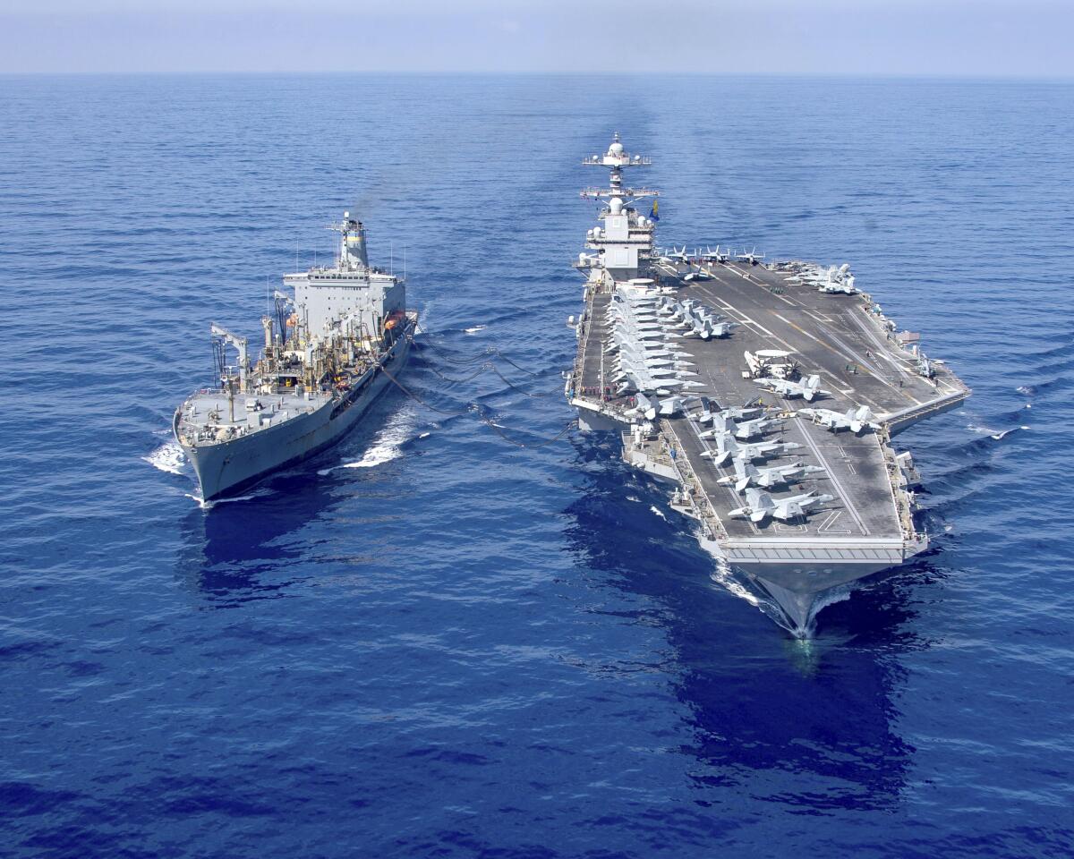 Two U.S. Navy ships 