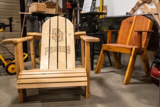 San Diego, CA - March 16: Chairs built by woodworking students seen inside the shop at The County Probation Department's Youth Transition Campus on Thursday, March 16, 2023 in San Diego, CA. (Meg McLaughlin / The San Diego Union-Tribune)