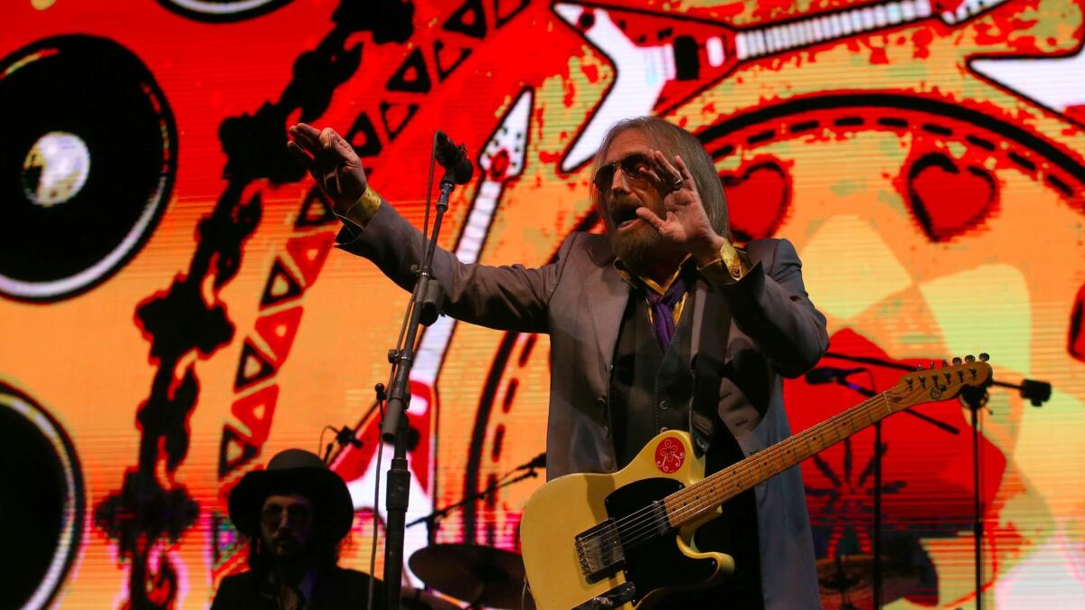 Tom Petty performs with the Heartbreakers at the Arroyo Seco Weekend festival in Pasadena.
