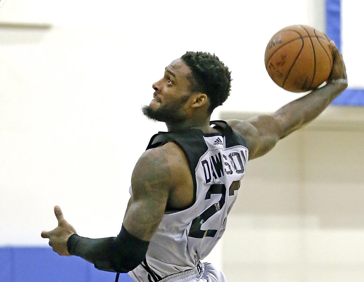 Branden Dawson with the Clippers during the NBA Summer League.
