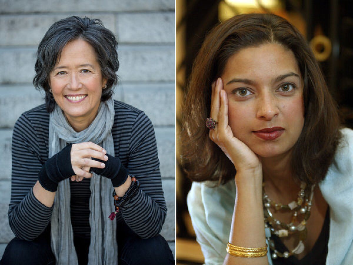Ruth Ozeki, left, and Jhumpa Lahiri are on the shortlist for the 2013 Man Booker Prize.