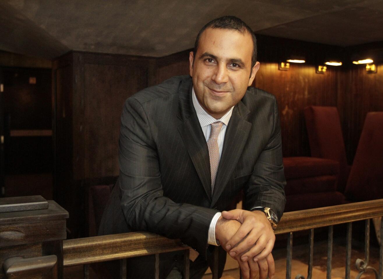 Sam Nazarian at the former MyHouse club space under reconstruction in Hollywood in December. Click through to see some of his many decadent restaurants, clubs and hotels.