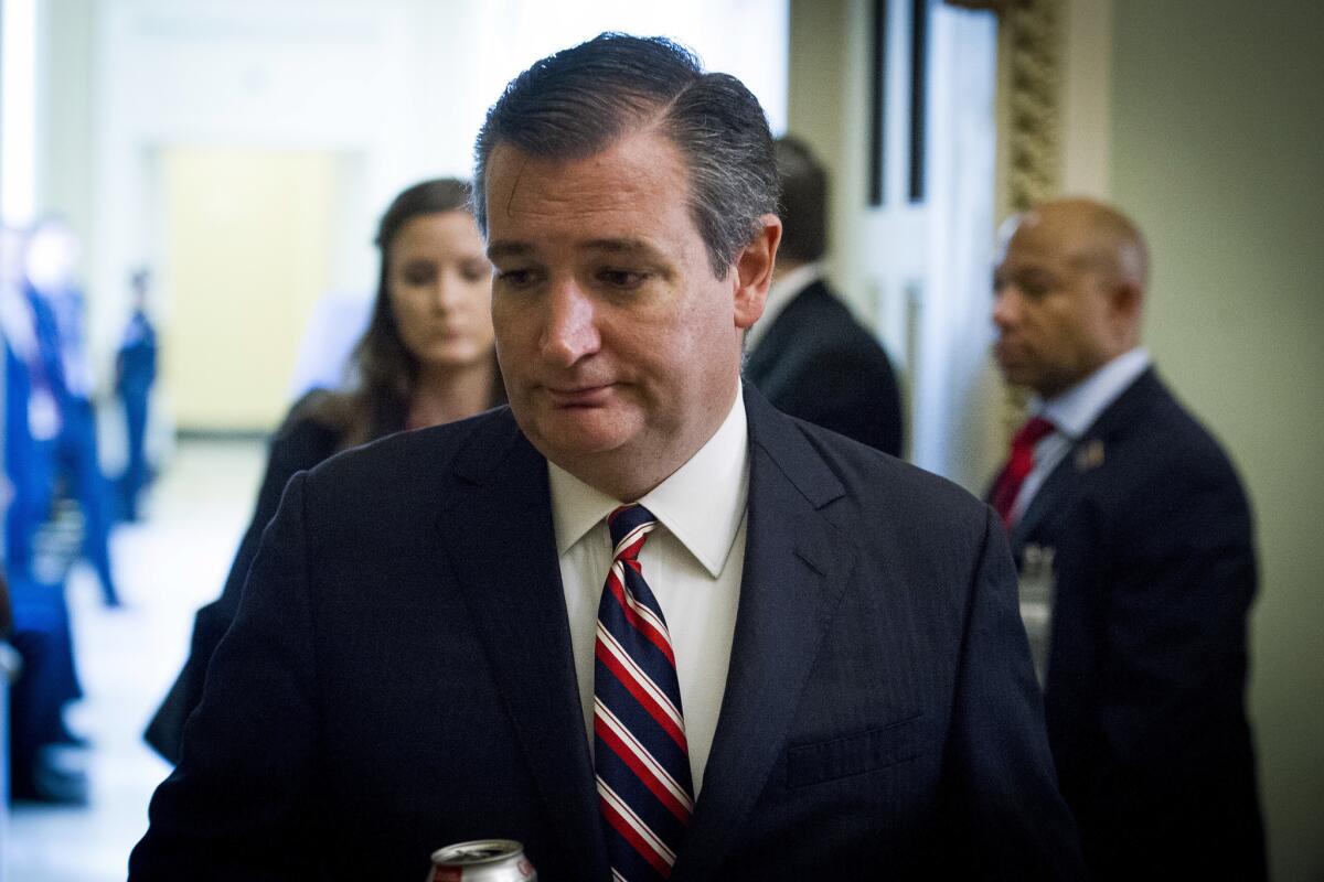 Sen. Ted Cruz (R-Texas) in Washington on Sept. 5.