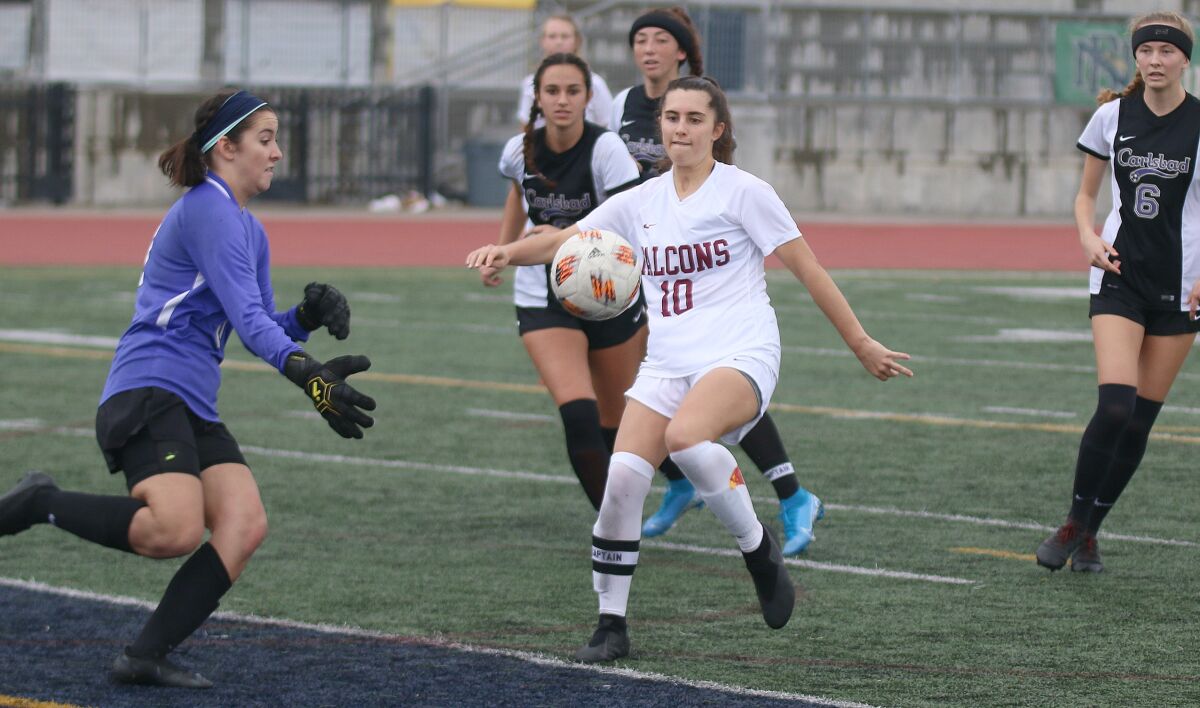 Torrey Pines senior Tatum Lenain scored six goals in last week's tournament.