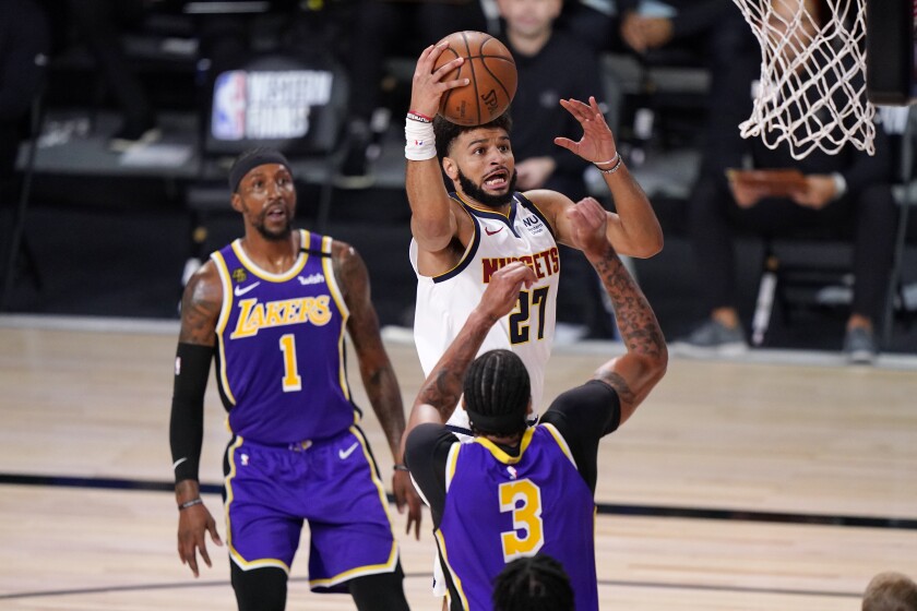 Lakers Defeat Nuggets To Advance To The Nba Finals Los Angeles Times