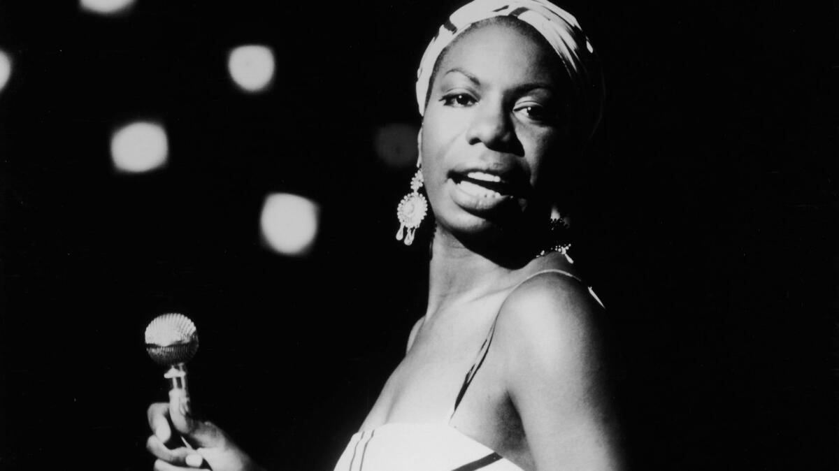 Nina Simone performing in 1964.