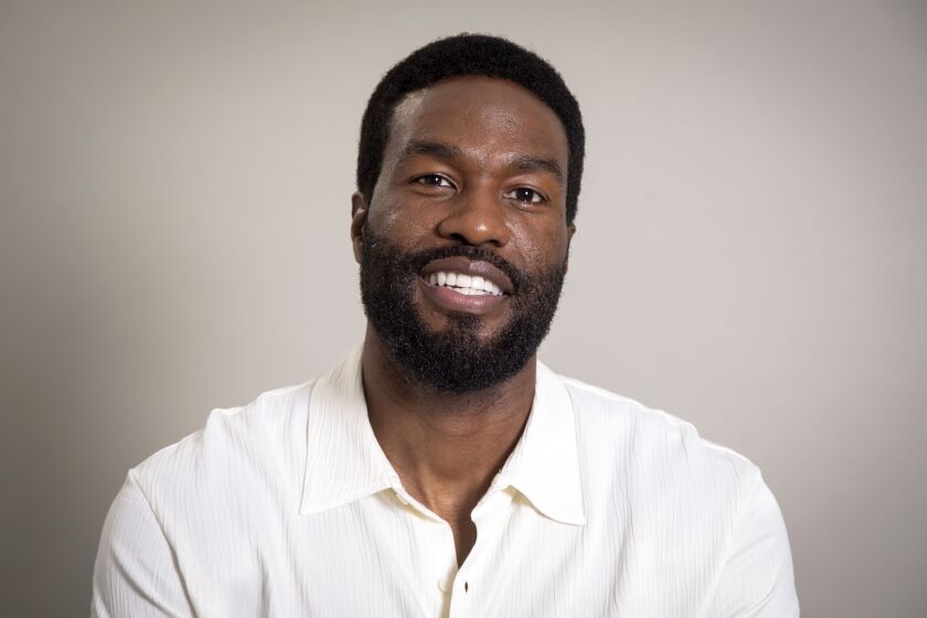 Yahya Abdul-Mateen II poses for a portrait on Tuesday, May 23, 2023, in New York. Abdul-Mateen is nominated for a Tony Award for lead actor in a play for his role in “Topdog/Underdog." (Photo by Andy Kropa/Invision/AP)