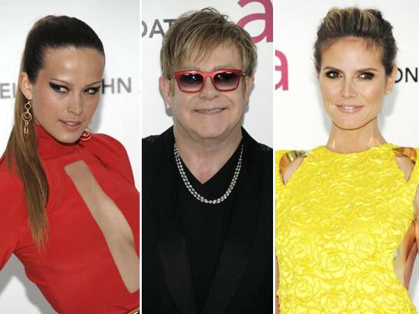 Everyone from movie stars to supermodels turned out to the 20th annual Elton John Oscar party. There were bright colors and plunging necklines, along with music and plenty of fundraising for AIDS research and awareness.