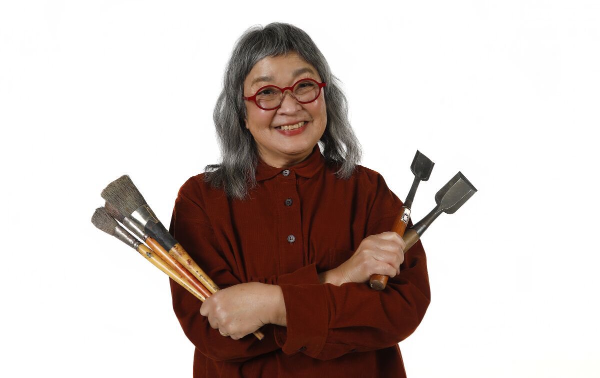 Wendy Maruyama is an artist and educator specializing in furniture and wood work who was recently selected as a 2020 fellow of the United States Artists, which includes a $50,000 grant. She's one of 50 artists from across 10 disciplines receiving this unrestricted grant. She's also a retired professor from San Diego State University and now works full time in her studio in Barrio Logan.