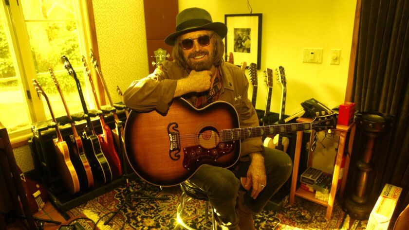 Tom Petty, photographed at his home in Malibu on September 27, 2017, gives eloquent testament to the power of Elvis Presley's music in a new HBO documentary.