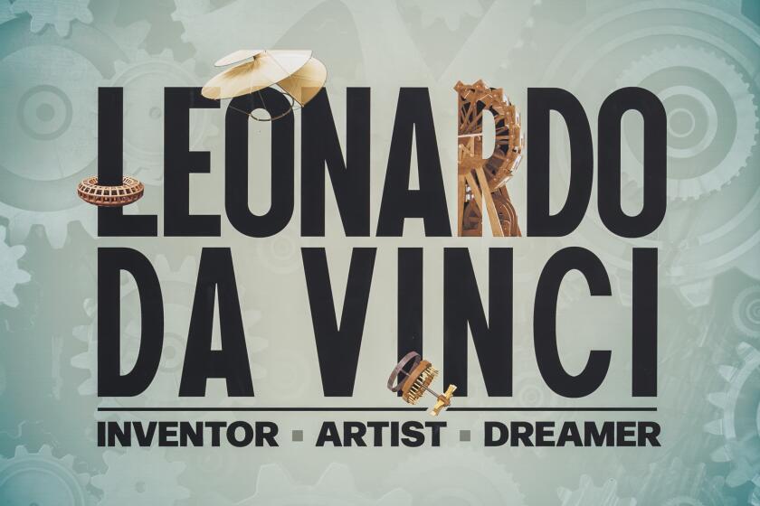 Leonardo da Vinci exhibit at the California Science Center.
