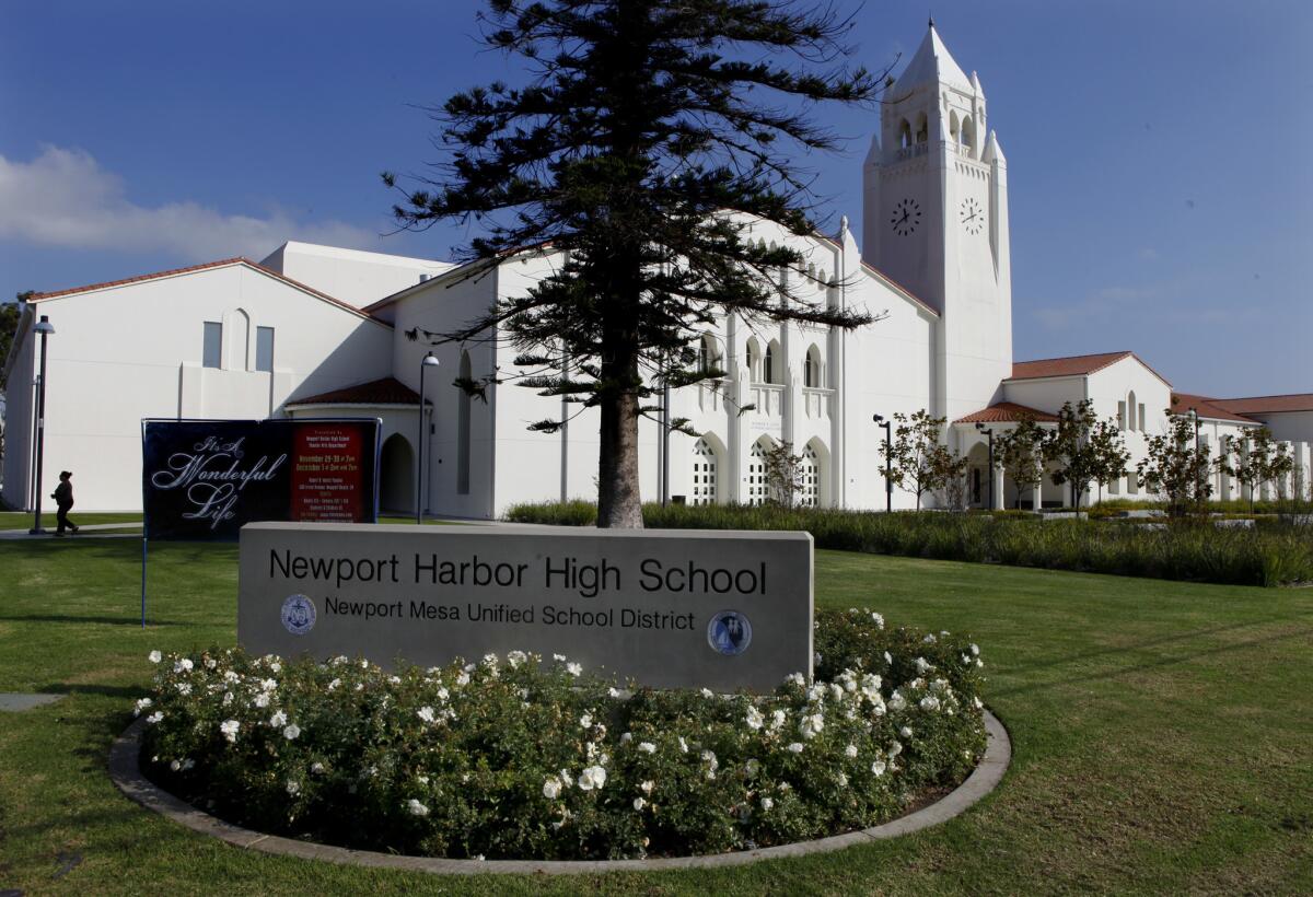 Fliers characterized as Nazi propaganda were posted at Newport Harbor High School in March last year. Grace Elisabeth Ziesmer, 23, of Fullerton pleaded guilty in the case Wednesday to one count of vandalism and two counts of posting graffiti.