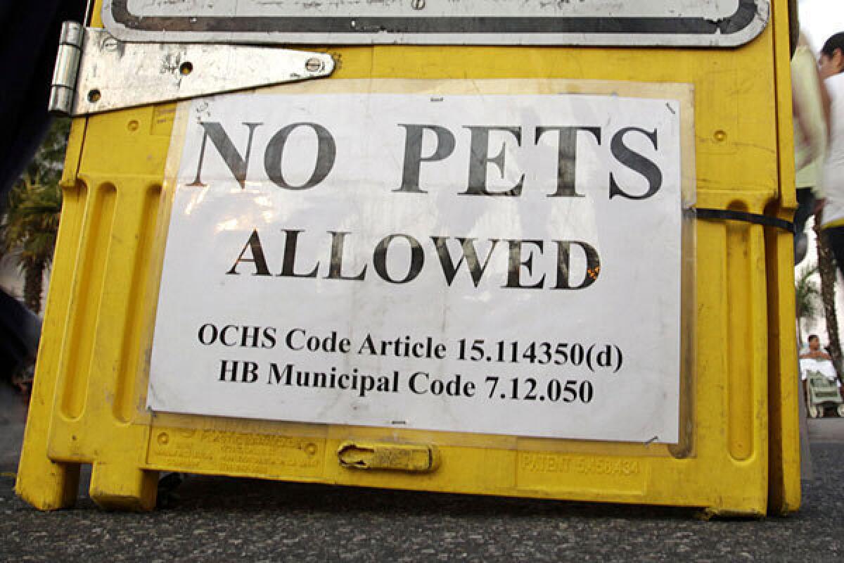 Businesses say customers are skirting bans on their dogs by falsely claiming they are service animals.