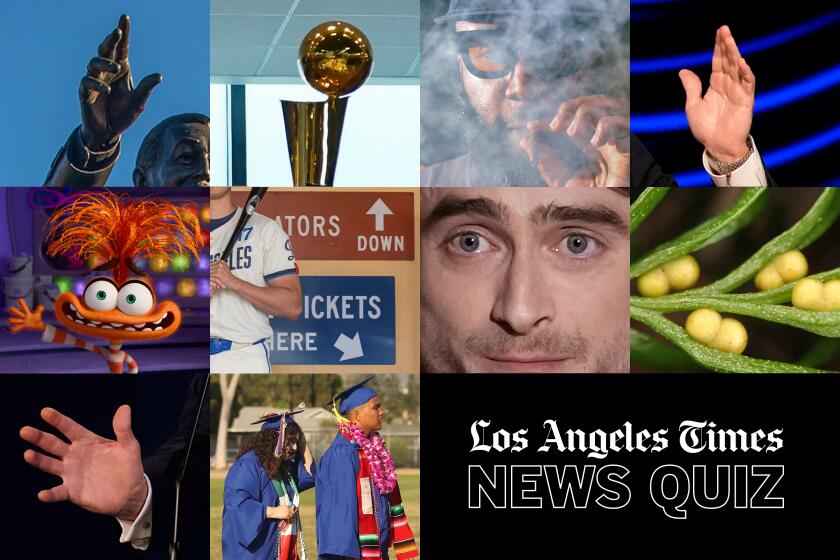 A collection of photos from this week's news quiz