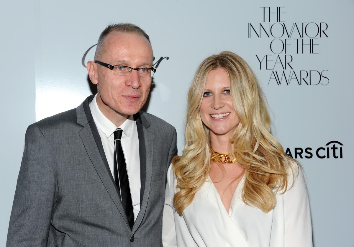 Wall Street Journal managing editor Robert Thomson and WSJ Magazine Editor-in-chief Kristina O'Neill at WSJ Magazine's "Innovator of the Year Awards" in October.