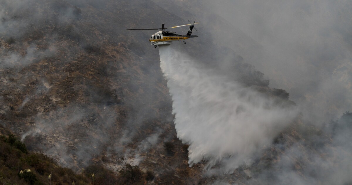 50acre Glendale fire disrupts wedding party, no homes threatened Los