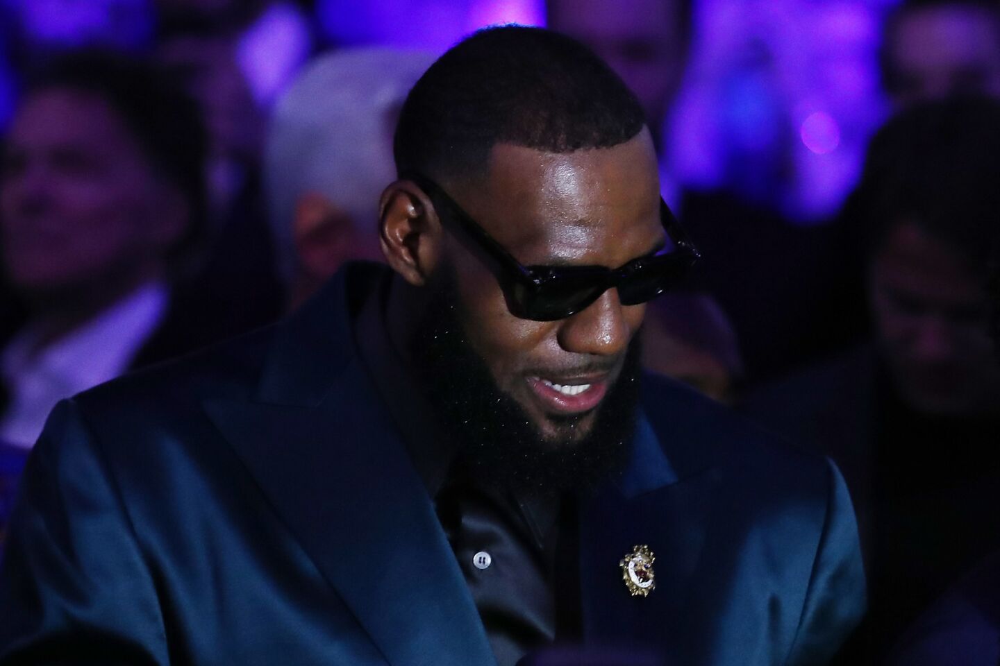 LeBron James attends the Gennady Golovkin and Canelo Alvarez fight during their WBC/WBA middleweight title fight at T-Mobile Arena on September 15, 2018 in Las Vegas, Nevada.