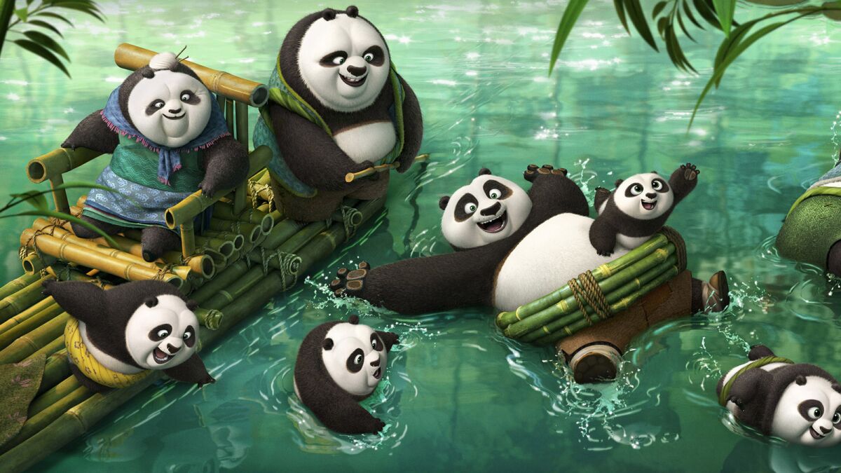 A scene from "Kung Fu Panda 3."
