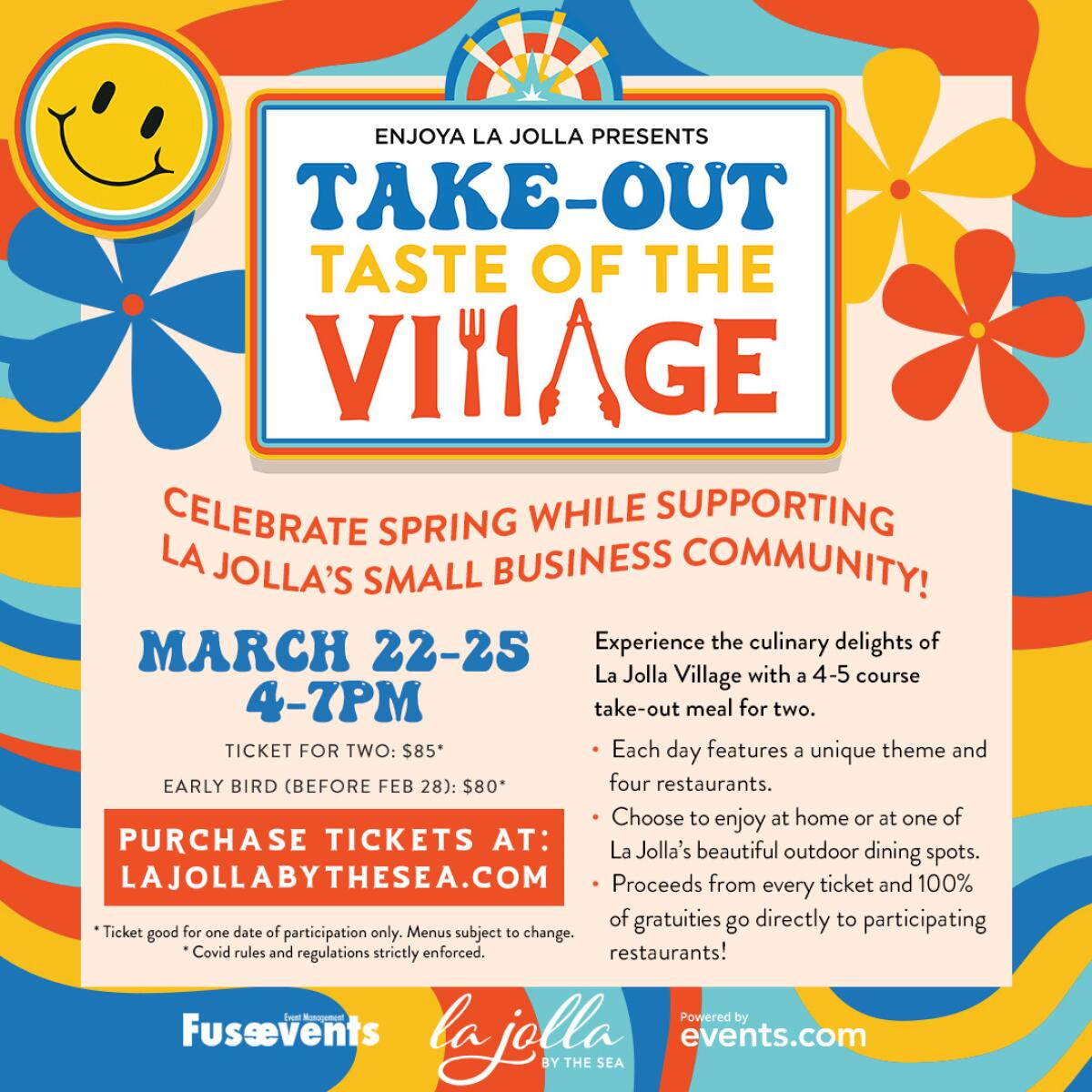 Take-Out Taste of The Village poster art