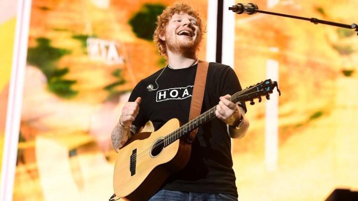 Ed Sheeran, performing in Los Angeles in August, has logged 6.3 billion streams on Spotify this year.