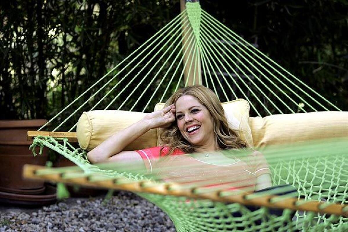 Mary McCormack, photographed at home by the L.A. Times, at the time she was starring in USA Network's "In Plain Sight."