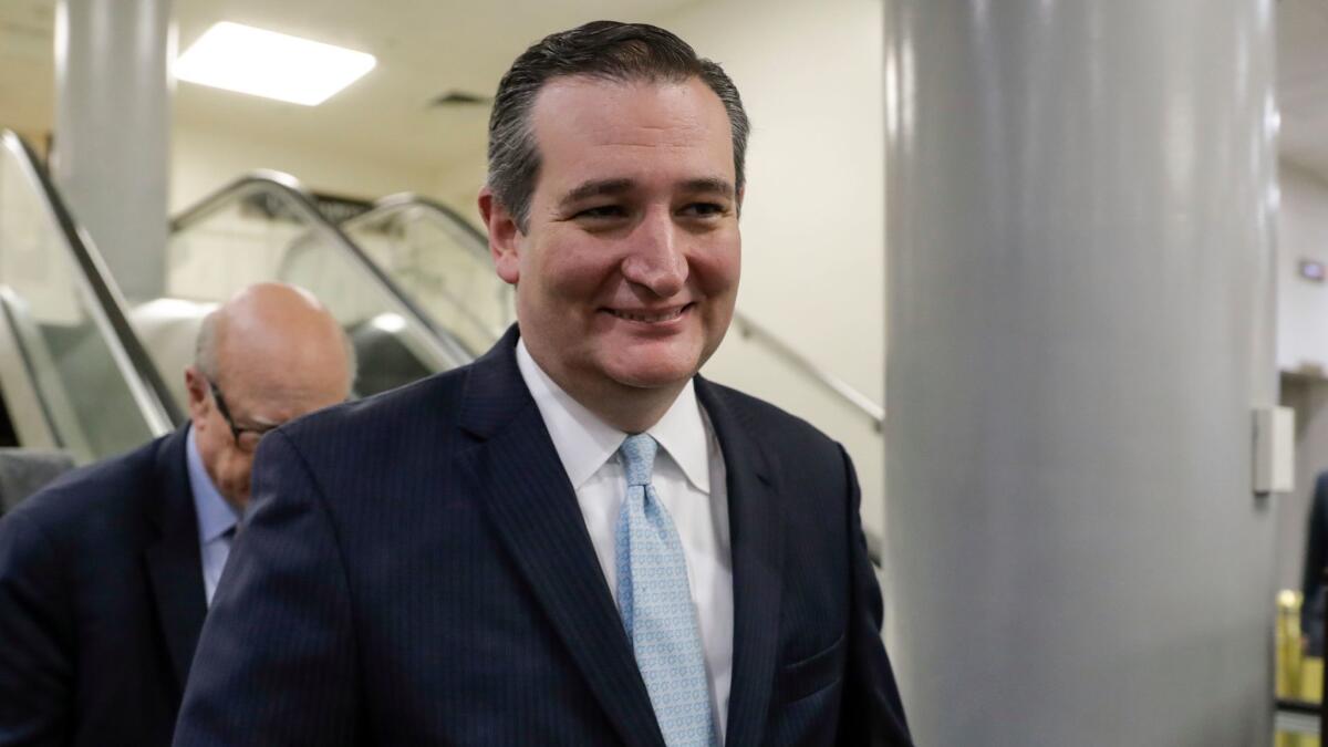 Sen. Ted Cruz of Texas is one of a few Republicans so far withholding support for the GOP healthcare bill.