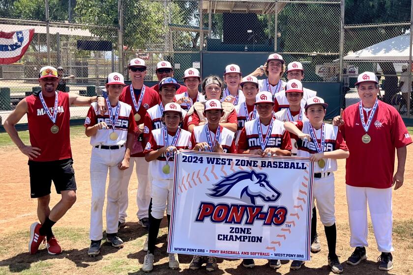 The Costa Mesa Pony-13 All-Stars have advanced to the World Series after winning the West Zone title.